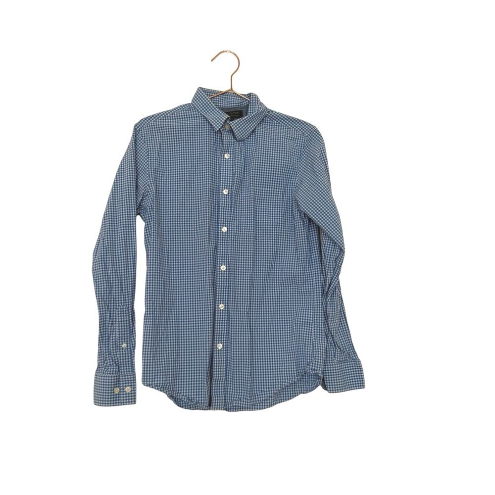 Banana Republic factory blue Checkered Men's Shirt